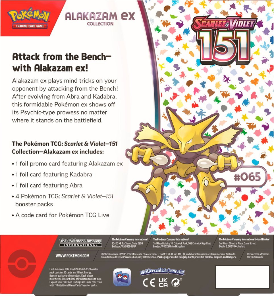 Pokemon: Scarlet & Violet 151 ex Box - Alakazam ex
