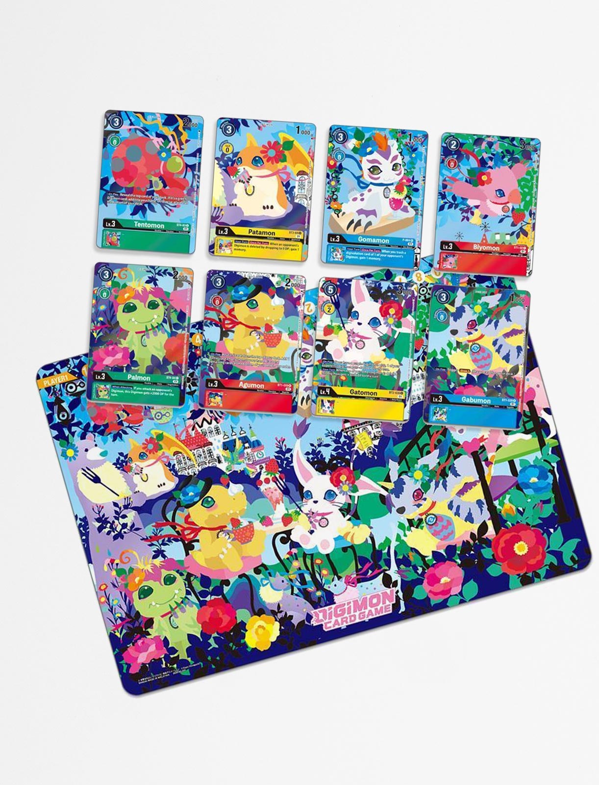 Digimon Card Game: Playmat and Card Set 2-Floral Fun (PB-09)